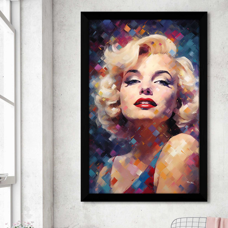 The Iconic Actress, Singer & Model, Marilyn Monroe Framed On  Plastic/Acrylic by V2 Design Co. Painting